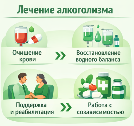 лечение алкоголизма в Гулькевичах этапы